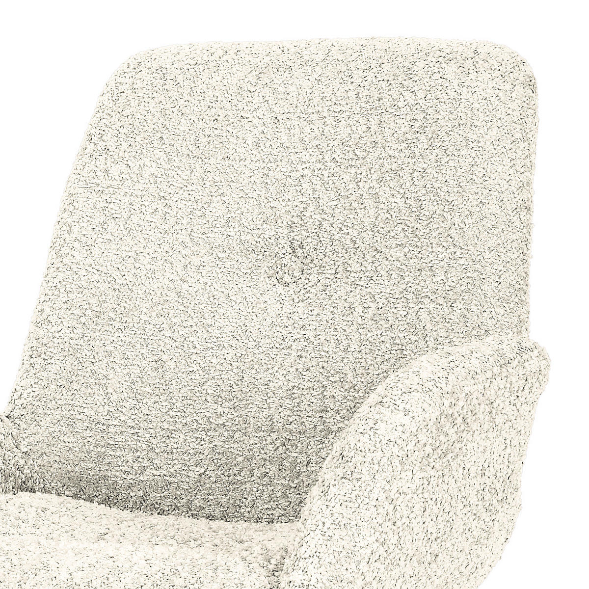 POLSTERSTUHL - Massivholz / Textil - Eiche - Weiß, Eichenholz/Holz (61/84/61cm) - home24