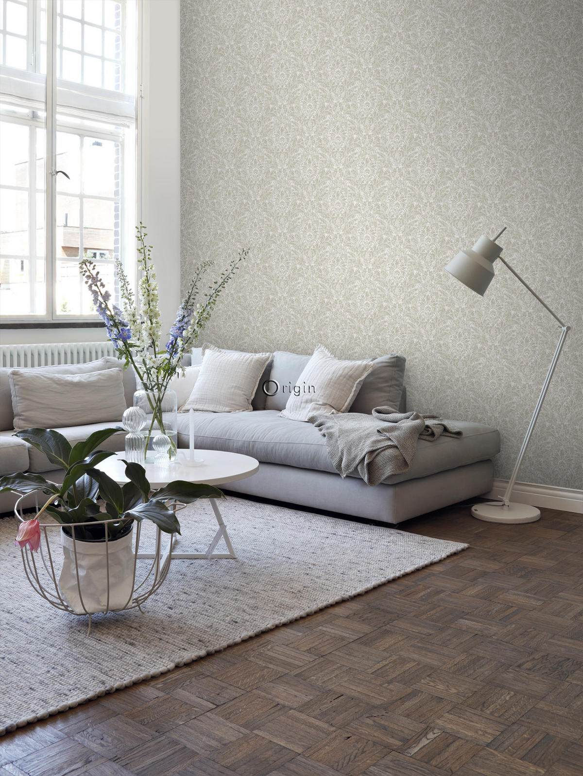 TAPETE Ornamente 53 cm x 10.05 m - Beige, Papier (53/1000cm) - Origin Wallcoverings