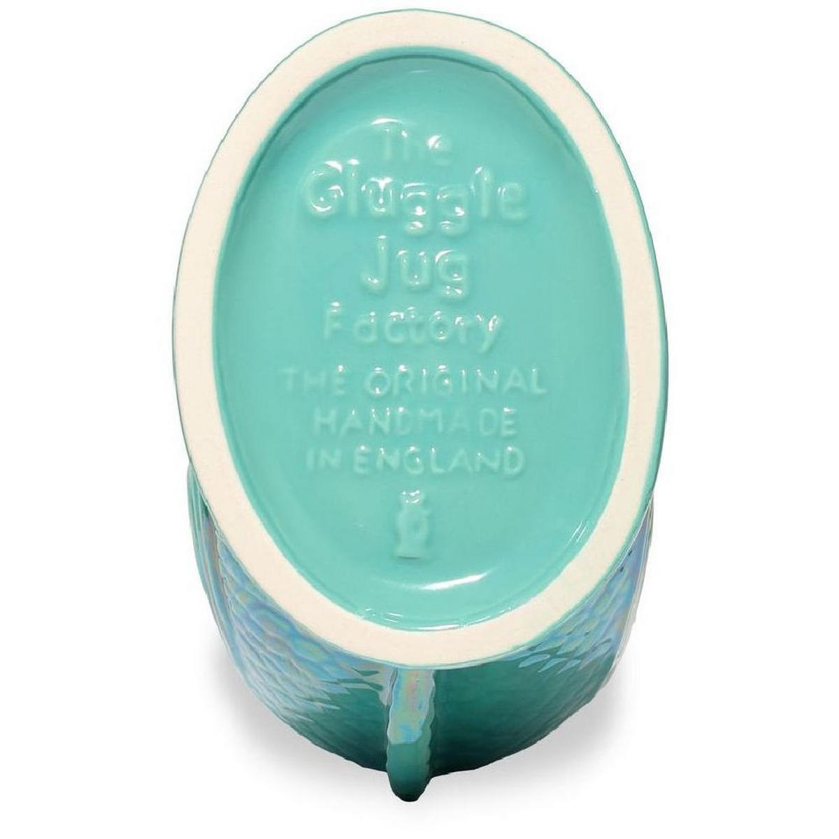 KARAFFE mit „Gluck-Gluck“-Geräusch 27,5/17/9,5 cm - Türkis, Keramik (1.2L) - Gluckigluck