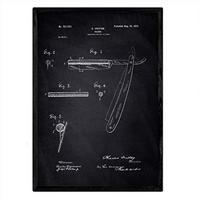 POSTER Rasiermesser Patent A3 Rahmenlos - Klar, Papier (29.7/5/42cm) - Nacnic