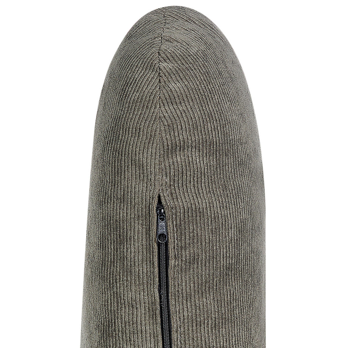 3-SITZER-ECKSOFA Cord dunkelgrün rechtsseitig Simos - Hellbraun/Grün, Textil (264/159cm) - Beliani