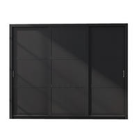 SCHIEBETÜRENSCHRANK - Kleiderschrank Sahara - 250 - Schwarz - Schwarz, Holzwerkstoff (255/206/60cm) - Möblo