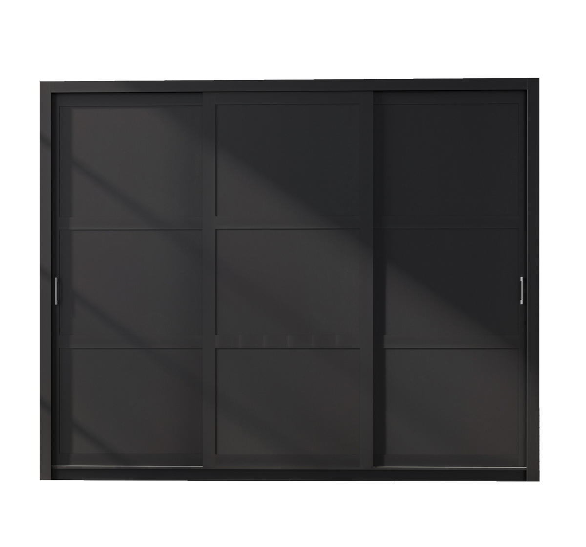SCHIEBETÜRENSCHRANK - Kleiderschrank Sahara - 250 - Schwarz - Schwarz, Holzwerkstoff (255/206/60cm) - Möblo