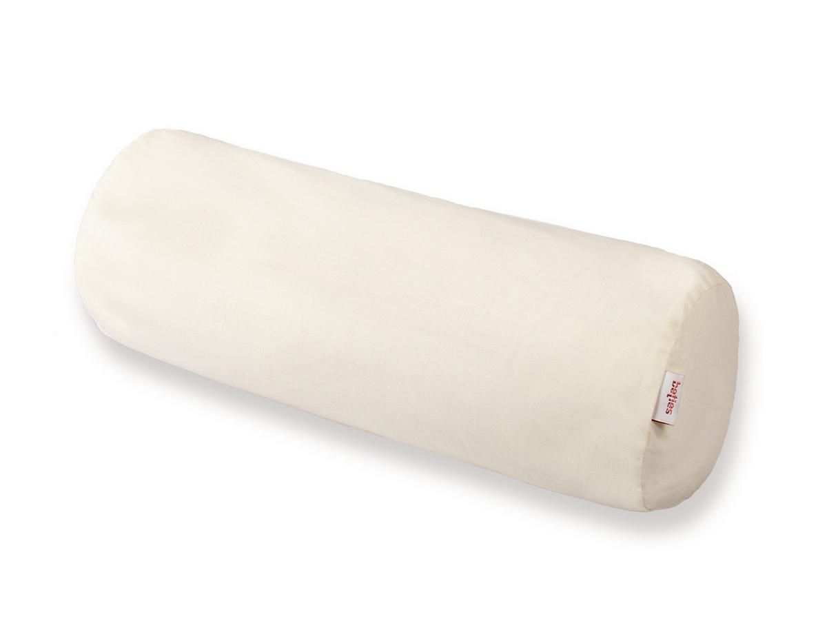 NACKENROLLENBEZUG Basic 100% Baumwolle natur 40/15 cm - Creme, Textil (15/40cm) - beties Heimtextil