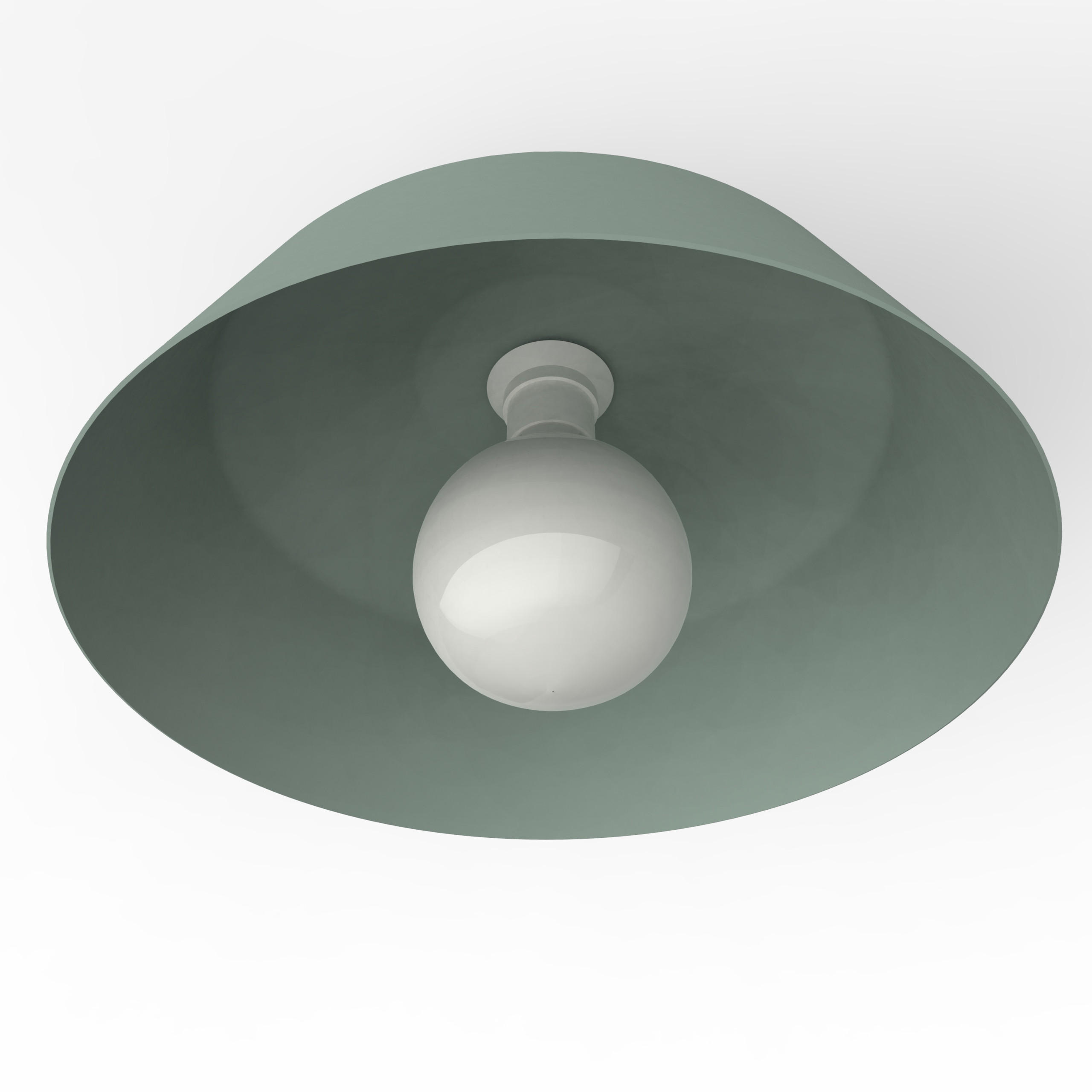 DECKENLEUCHTE - Grün, Metall (35/35/20cm) - Lumicom