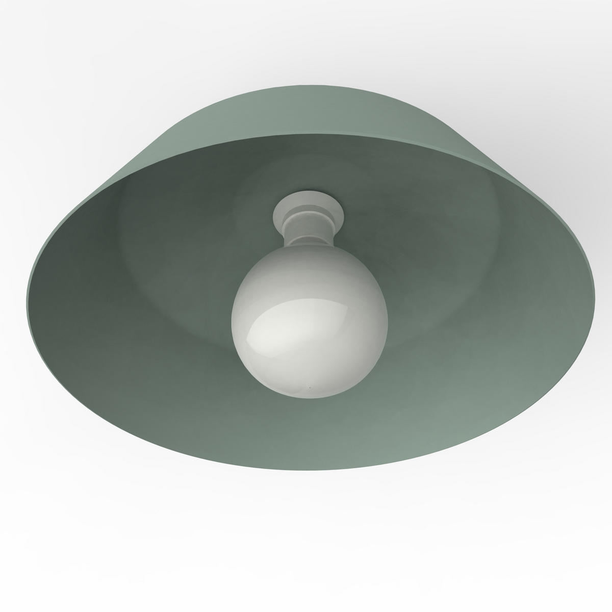 DECKENLEUCHTE - Grün, Metall (35/35/20cm) - Lumicom