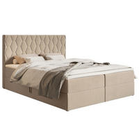 BETT Beige G8 Mit Bettkasten 160x200 cm - Beige, Textil (160/200cm) - Sepro Meble