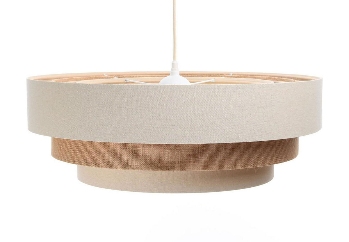 HÄNGELEUCHTE Beige 60/20 cm - Beige, Kunststoff (60/1.9/20cm) - ONZENO