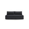 SCHLAFSOFA Mit Bettkasten DUO Poso Stoff Dunkelgrau - Dunkelgrau, Holz (198/89/90cm) - Kaiser Möbel