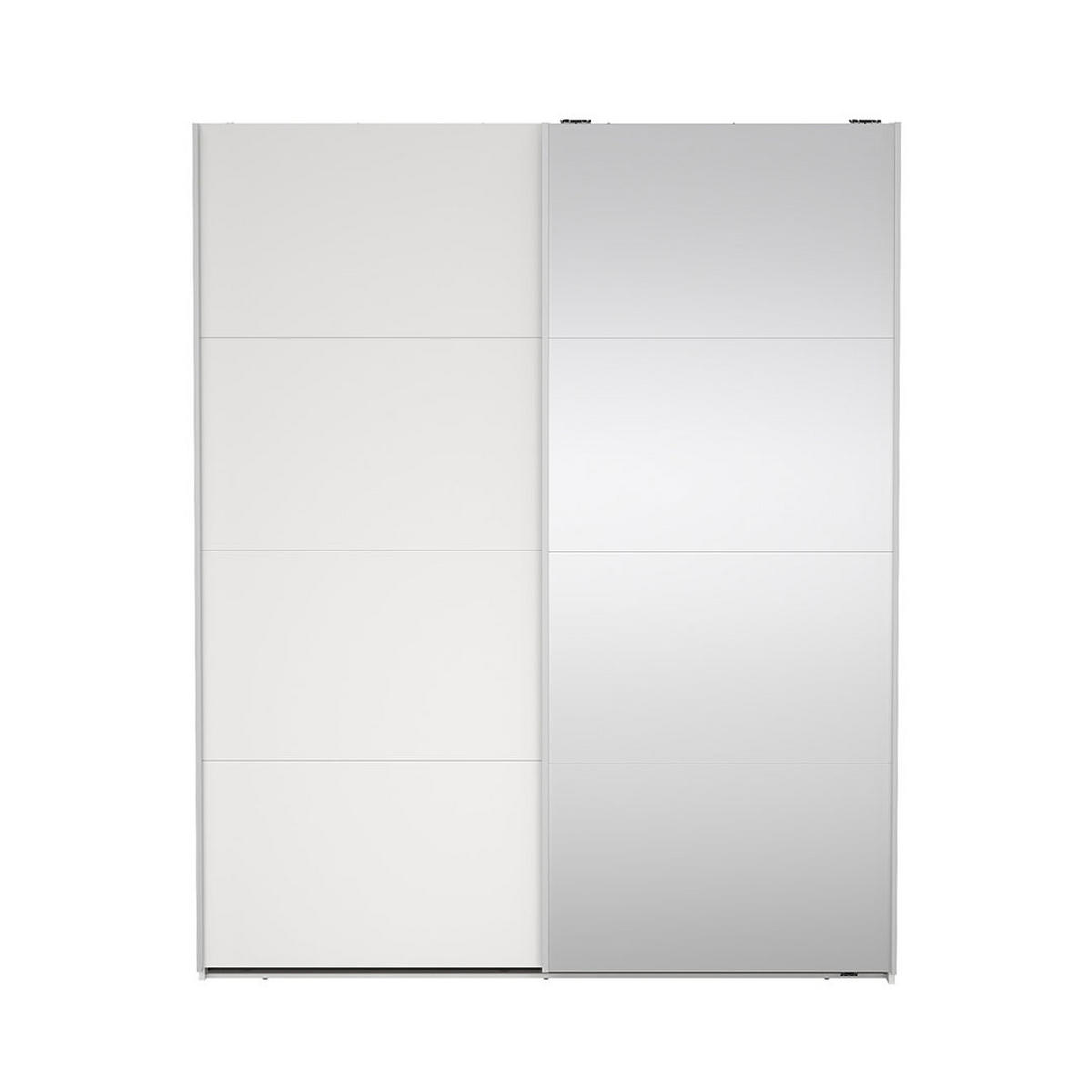 SCHIEBETÜRENSCHRANK, Bergamo, Weiß, Holzwerkstoff, 179 x 67 x 221 cm - Weiß, Holzwerkstoff (179/221/67cm) - ebuy24