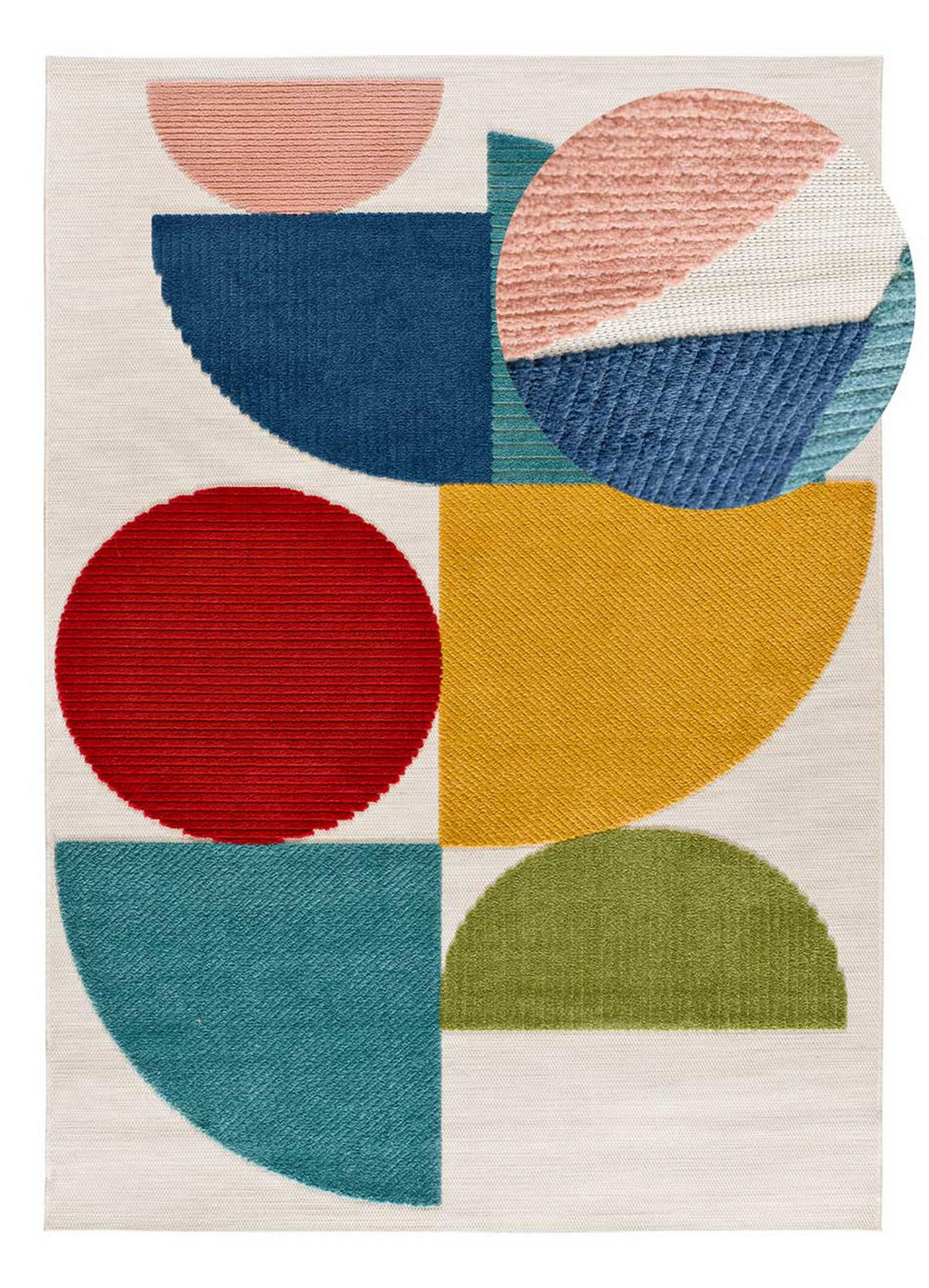 OUTDOORTEPPICH Mehrfarbiger Mila 80/150 cm - Multicolor, Kunststoff/Textil (80/150cm) - Atticgo
