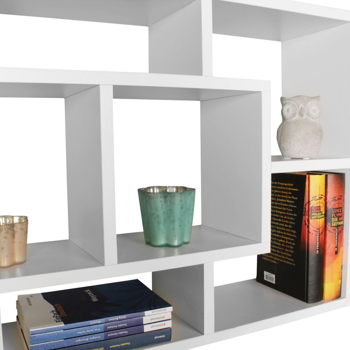 WANDREGAL RUR MDF Melaminbeschichtet Modern, Weiß 85x16x48 cm - Weiß, Holz (85/48/16cm) - KADIMA DESIGN