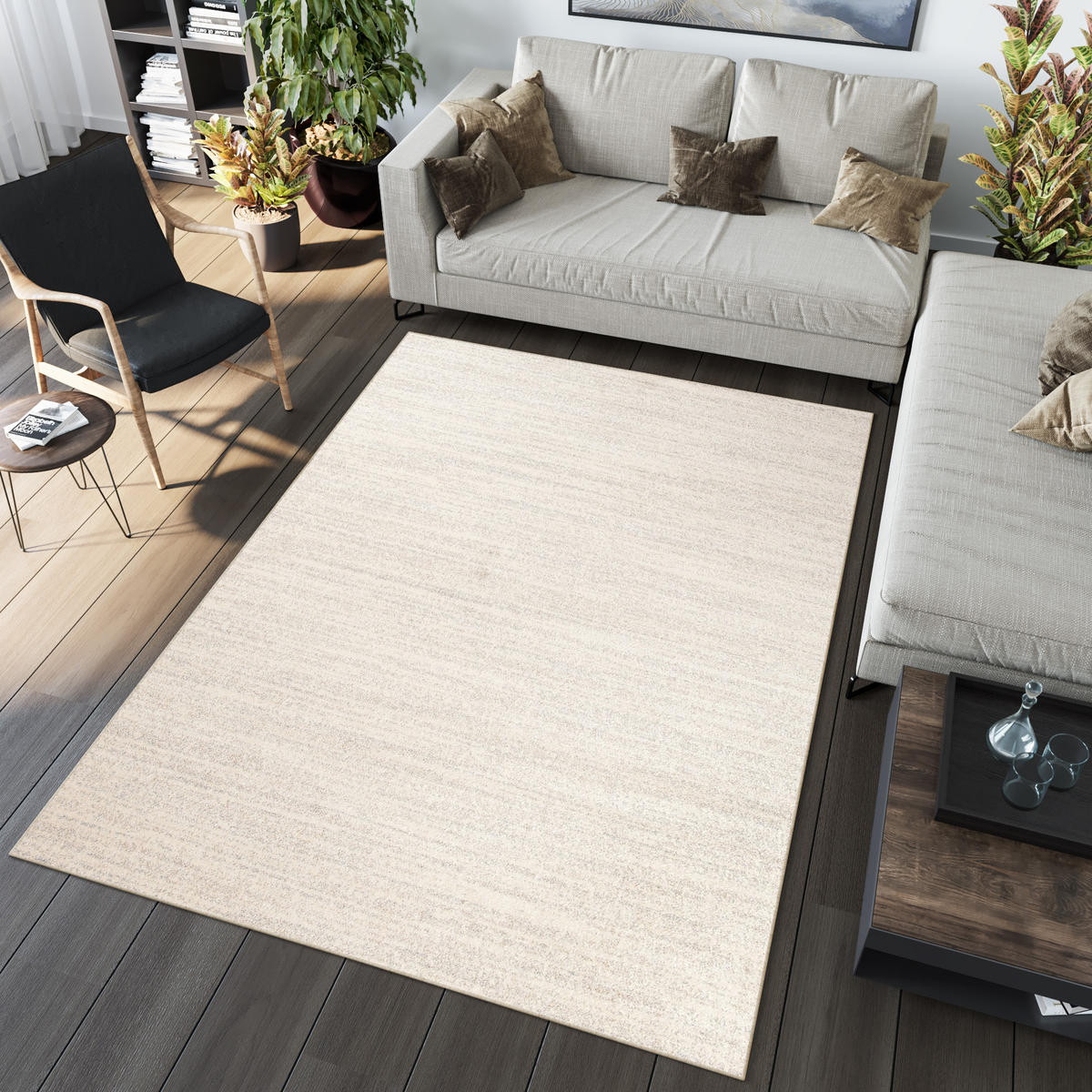 TEPPICH SARI Naturfarben 190/270 cm - Naturfarben, Textil (190/270cm) - Tapiso