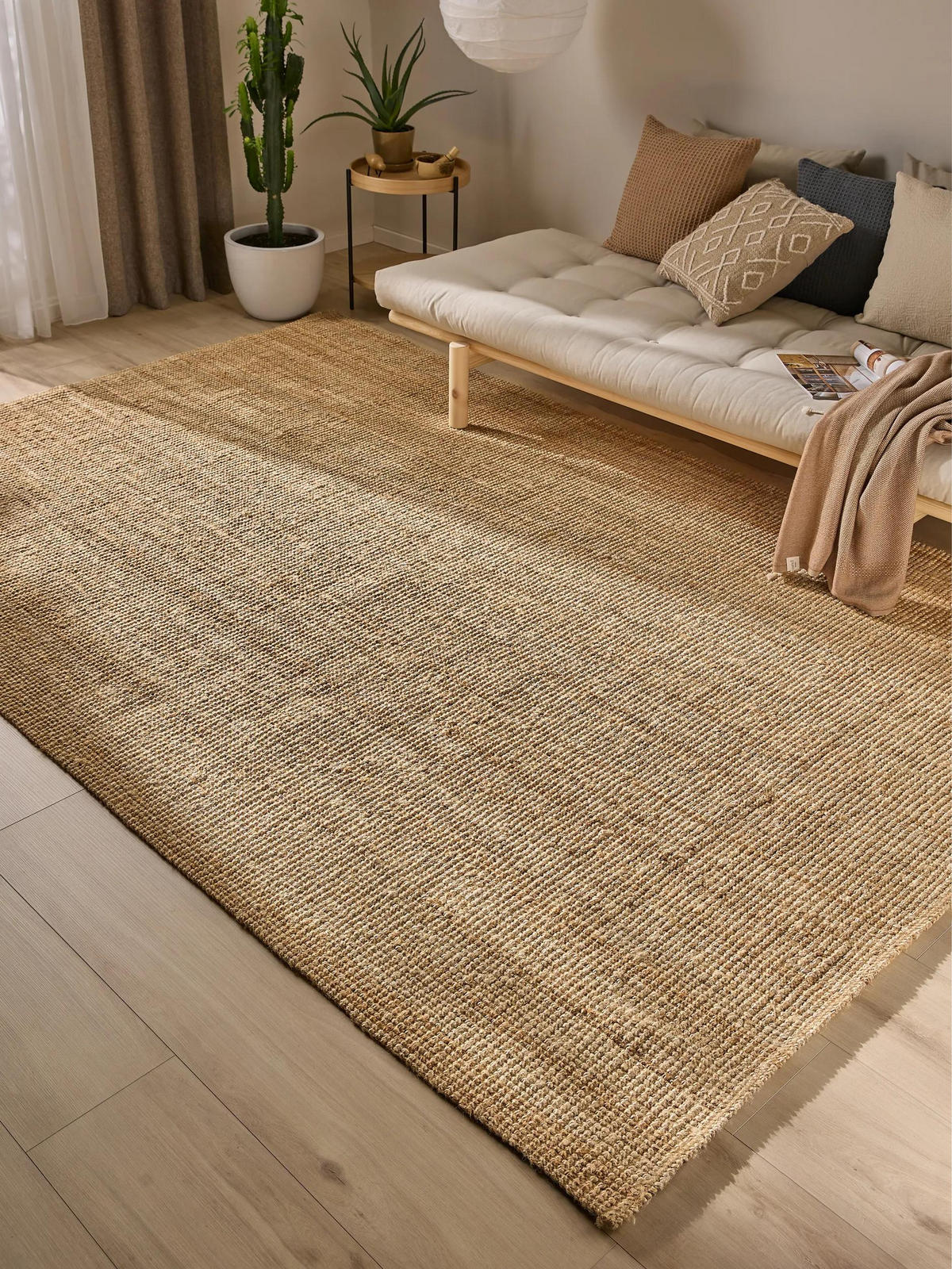 JUTETEPPICH Svea Natur 60x90 cm - Naturfarben, Textil (60/90cm) - benuta Pure