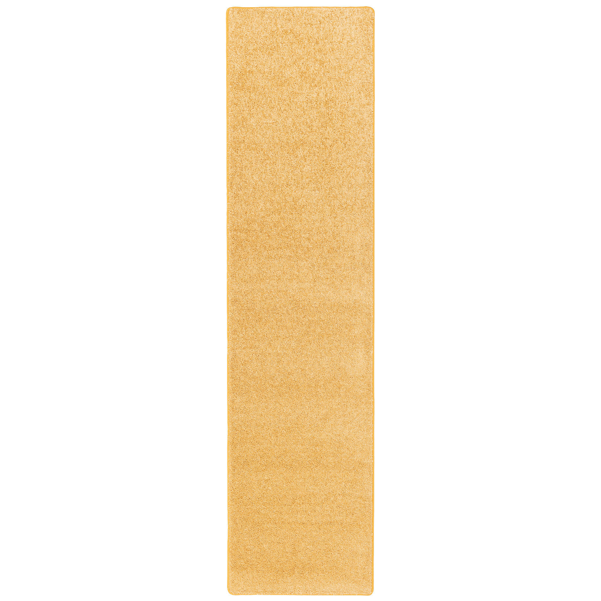 HOCHFLOR VELOURS TEPPICH LÄUFER MONA - Currygelb, Textil (80/240cm) - Snapstyle