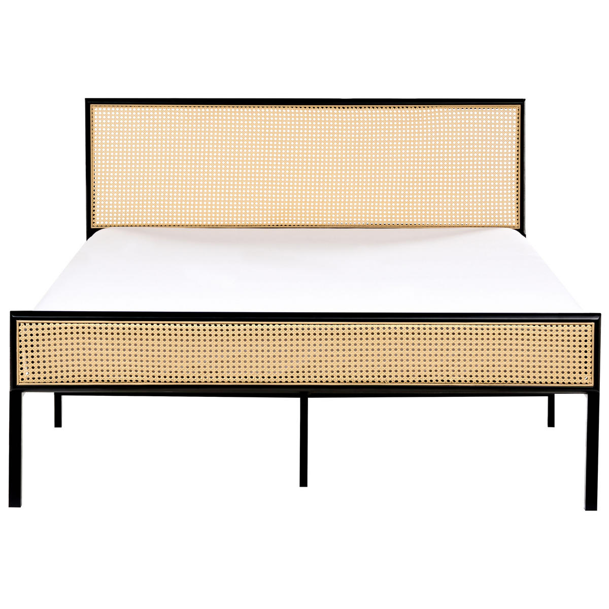 POSTEL s roštem 140/200 cm Železo Světle hnědá Avanton - světle hnědá, kov (140/200cm) - Beliani