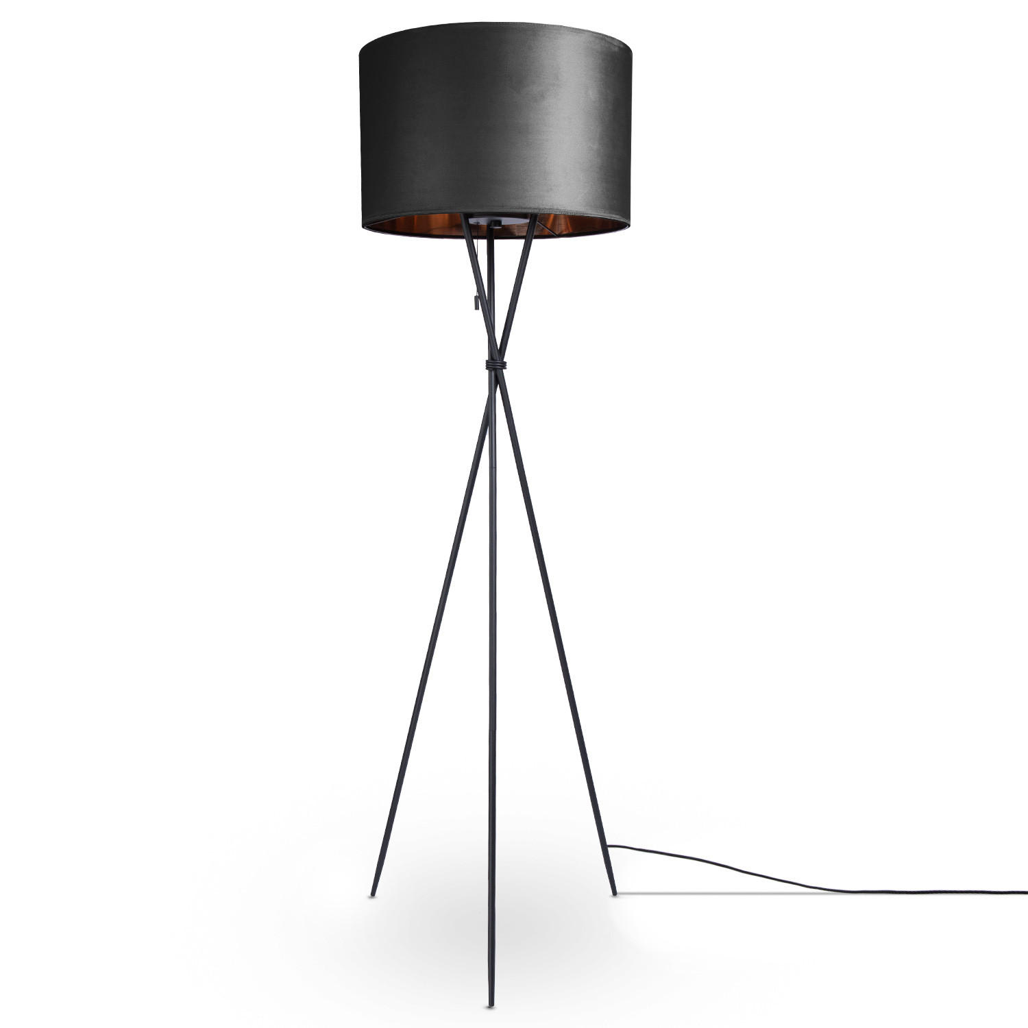 STEHLEUCHTE Kate Fl - Grau, Metall (48/48/177.5cm) - Paco Home