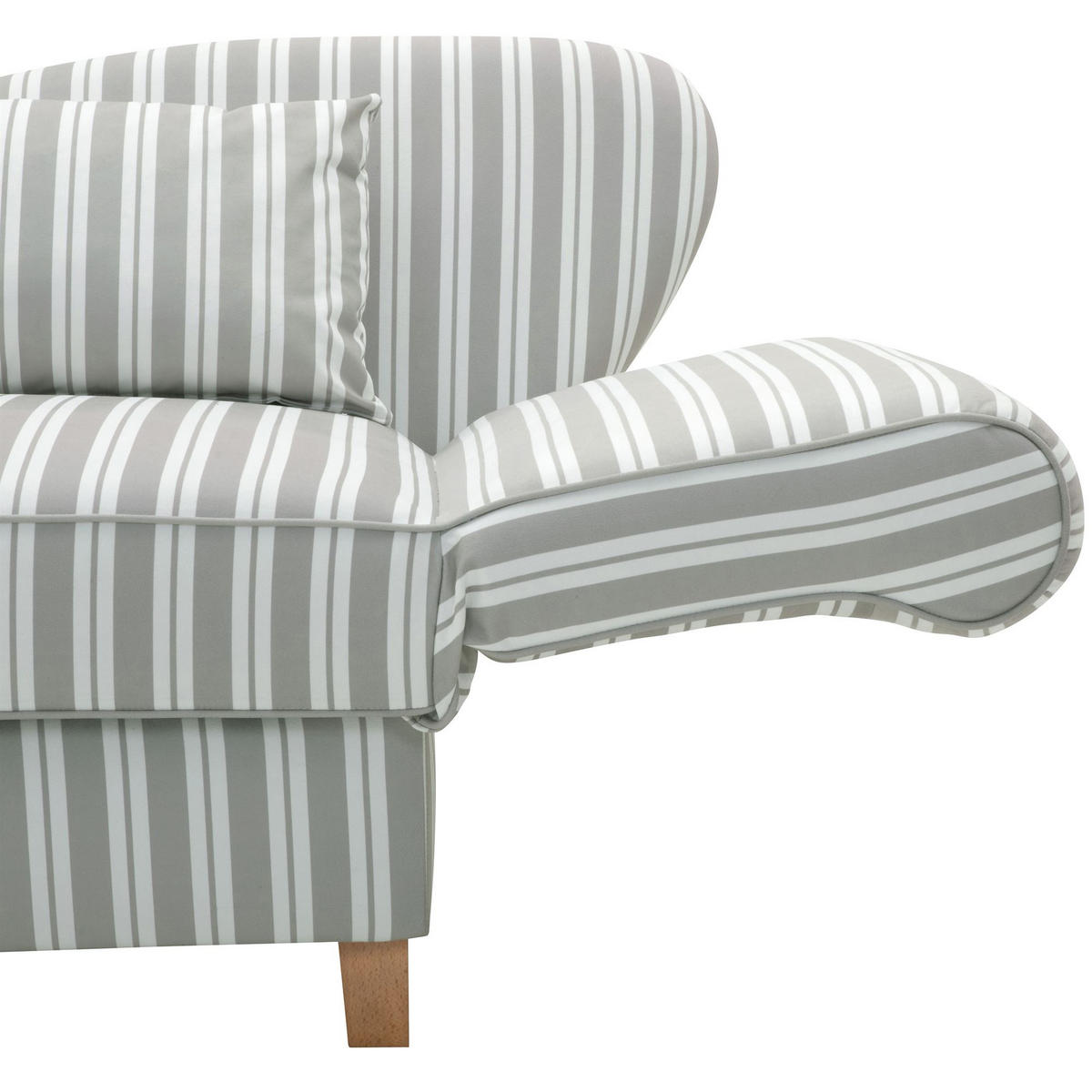 RECAMIERE Armlehne rechts Katia Flachgewebe hellgrau - Hellgrau, Kunststoff (190/88/82cm) - 58aufmkessel