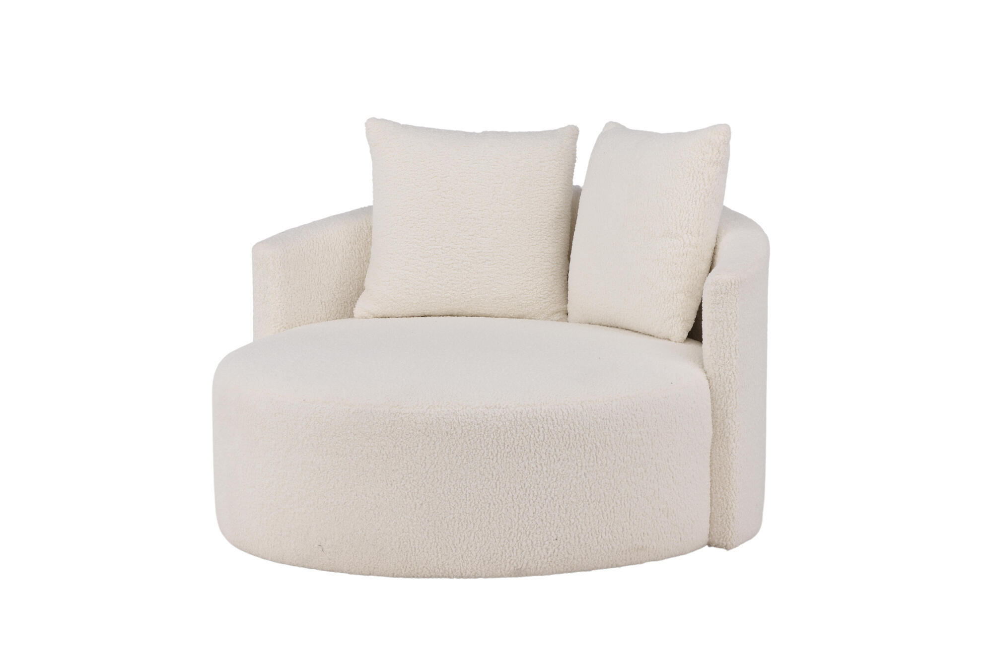 SESSEL KELSO Beige 110x110x72 cm - Beige, Textil (110/72/110cm) - FURNLUX
