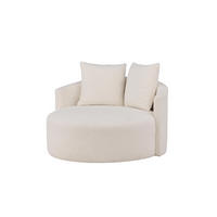 SESSEL KELSO Beige 110x110x72 cm - Beige, Textil (110/72/110cm) - FURNLUX