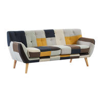 SOFA 3-Sitzer - Patchwork - Mehrfarbig - SERTI II - Multicolor, Textil (188/81/80.5cm) - Vente-Unique