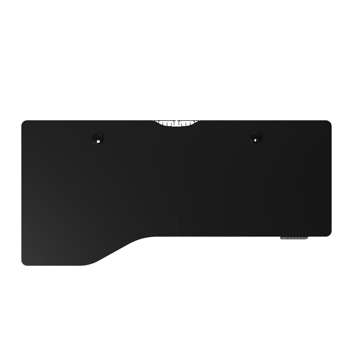 SCHREIBTISCH Office Stand schwarz 160x75 cm höhenverstellbar - Schwarz, Holz (60/160/117cm) - Juskys