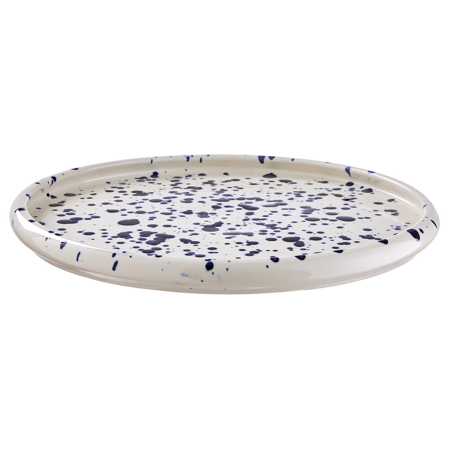 DINNERTELLER Boogy Splash - Dunkelblau, Keramik (28/28/2.3cm) - Butlers