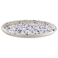 DINNERTELLER Boogy Splash - Dunkelblau, Keramik (28/28/2.3cm) - Butlers