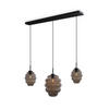 HÄNGELEUCHTE Echos 3-flammig Rauch Ø 18/25cm - Anthrazit/Schwarz, Glas (18/18/20cm) - s.luce