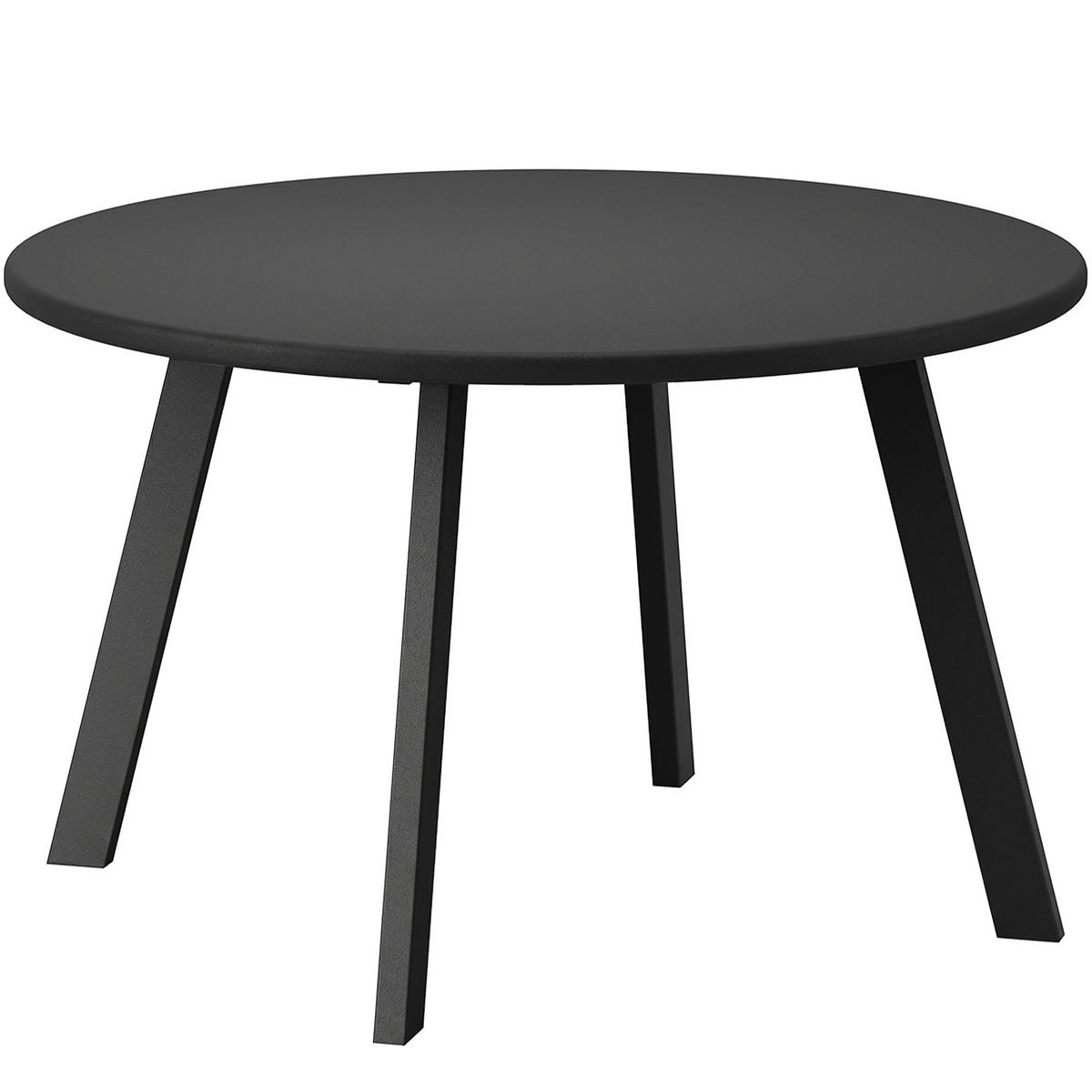 BEISTELLTISCH DE-07254 rund, wetterfest aus Metall Dunkelgrau - Dunkelgrau, Metall (70/70/42cm) - ComfortXL