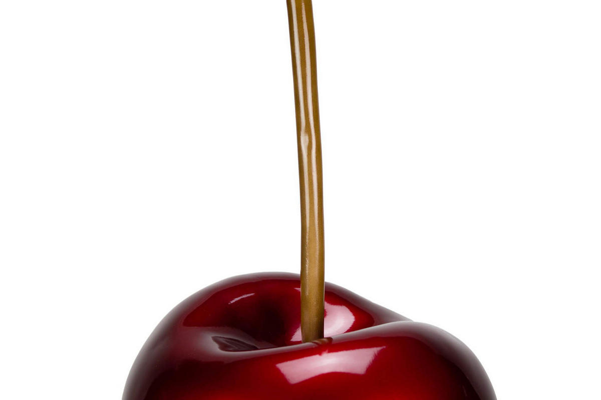 SKULPTUR Rot 24/48 cm - Rot, Stein (2.4/48/23cm) - KUNSTLOFT