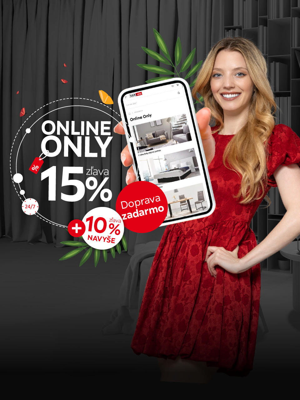 zľava 20 % +10 % Online Only