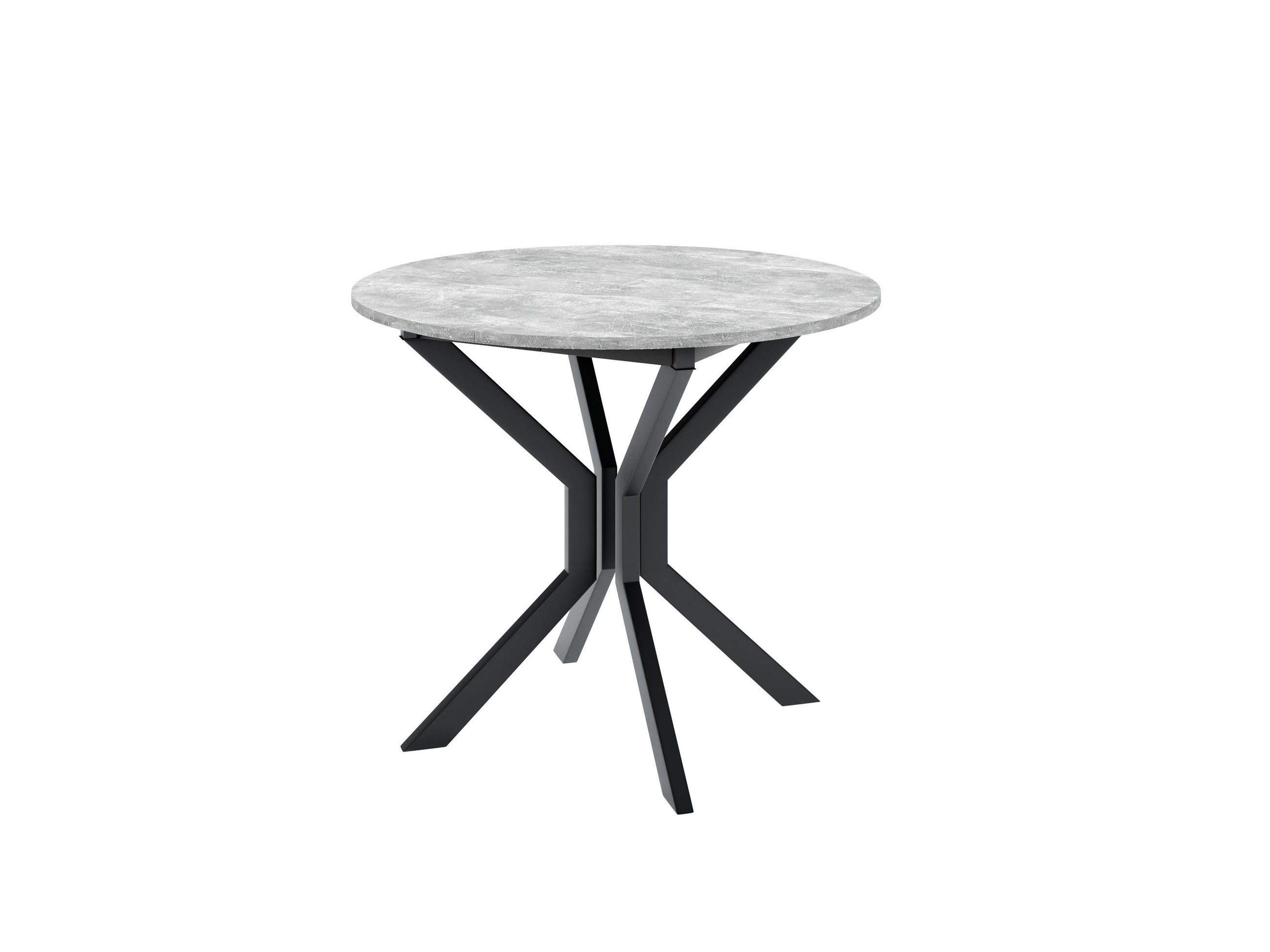 ESSTISCH LUCA M Ausziehbar 90 - 130 / 90 x 77 cm - Schwarz/Grau, Holz (90/90/77cm) - MASSENO