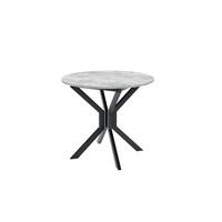 ESSTISCH LUCA M Ausziehbar 90 - 130 / 90 x 77 cm - Schwarz/Grau, Holz (90/90/77cm) - MASSENO