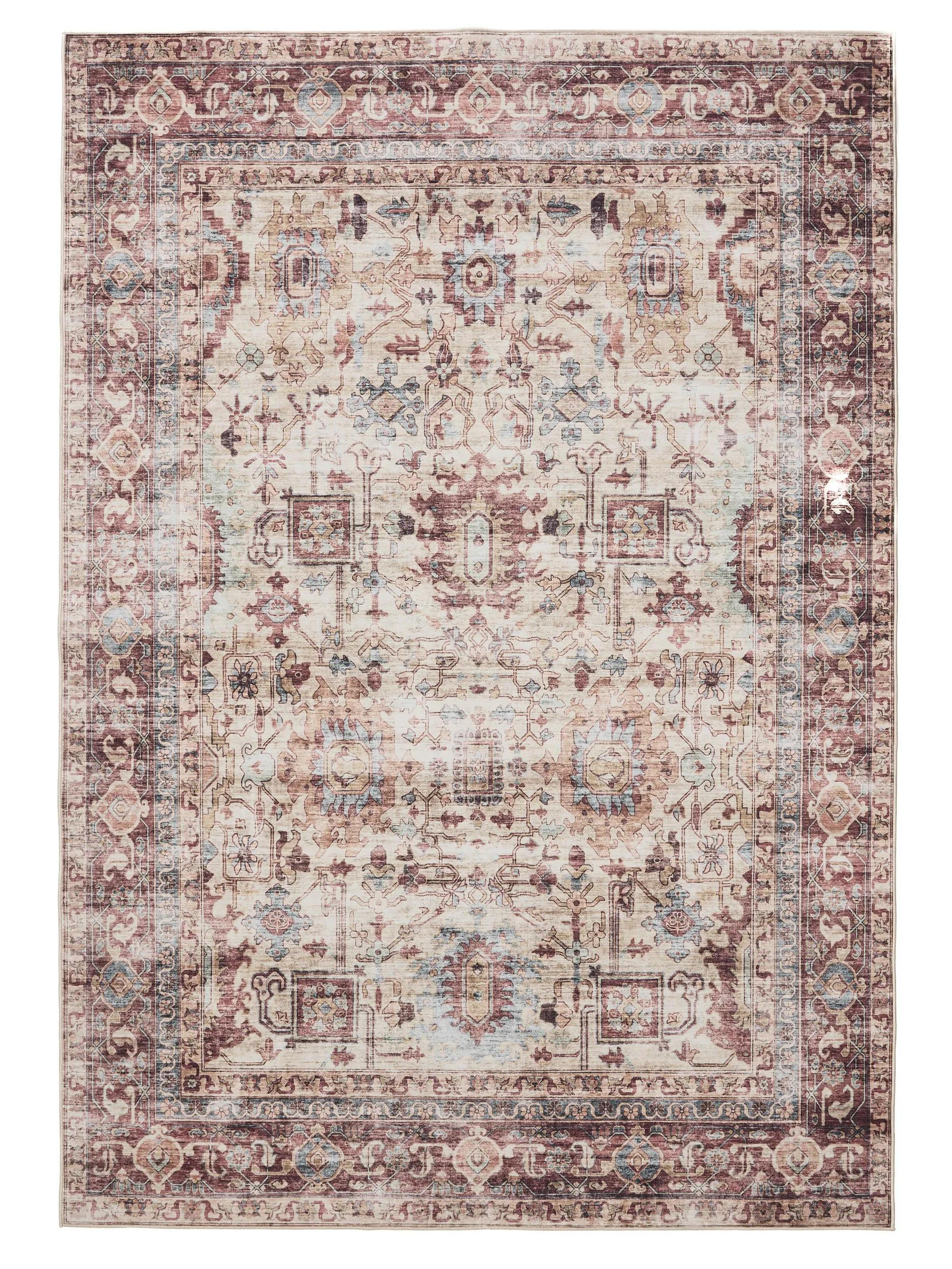 PRATEĽNÝ koberec George Viacfarebná/Ružová 160x230 cm - viacfarebná/pink, plast (160/230cm) - benuta