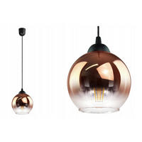 PENDELLEUCHTE MASUR - Transparent/Goldfarben, Glas/Metall (15/15/80cm) - kiki design