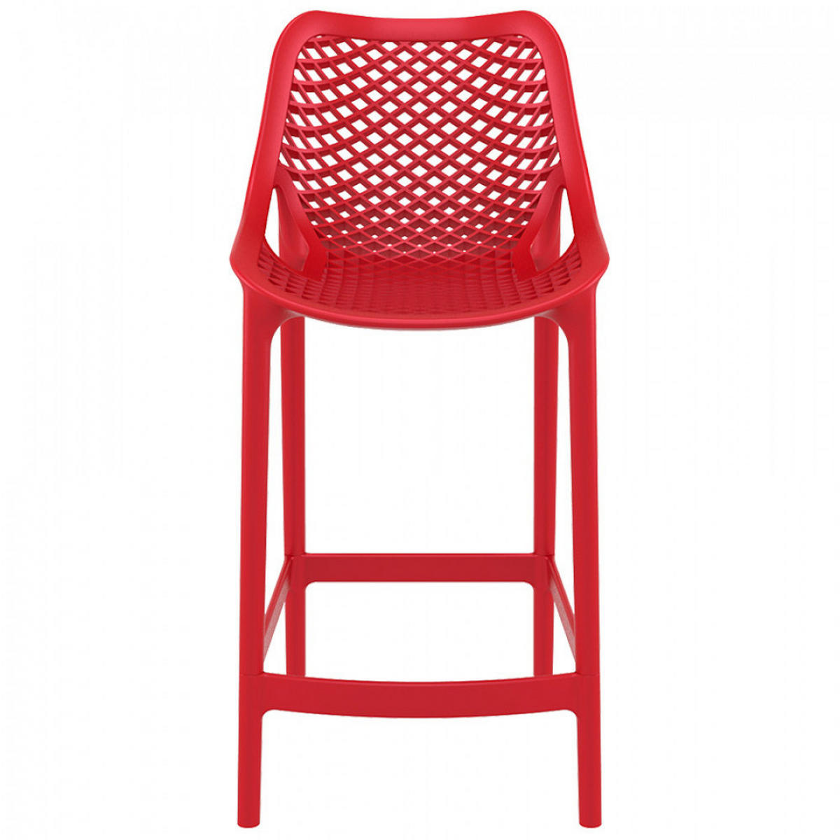 BARHOCKER Rot 44x95x51cm - Rot, Kunststoff (44/95/51cm) - AlterEgo