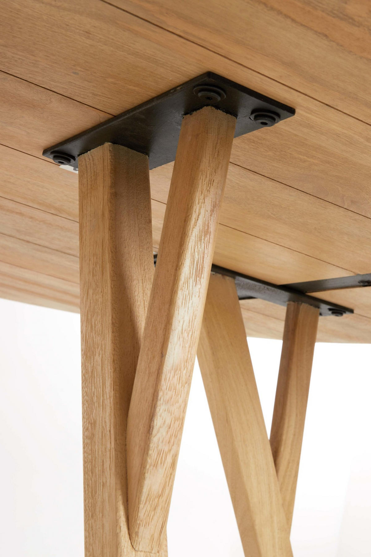 ESSTISCH Quenza Braun Ø120/76 cm - Hellbraun, Holz (120/120/76cm) - Light & Living