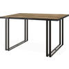 ESSTISCH Marina rechteckig ausziehbar, Lefkas Eiche 120-220/80/76 cm - Alteiche/Schwarz, Holzwerkstoff/Metall (120/80/76cm) - WFL GROUP