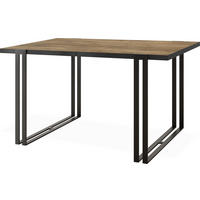 ESSTISCH Marina rechteckig ausziehbar, Lefkas Eiche 160-260/90/76 cm - Alteiche/Schwarz, Holzwerkstoff/Metall (160/90/76cm) - WFL GROUP
