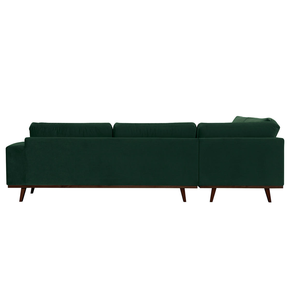 ECKSOFA mit Ottomane - Buchefarben/Grün, Buchenholz/Textil (287/219cm) - home24