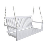 GARTEN-HÄNGEBANK Tartu Hängebank - Grau, Holz (130/57/63cm) - DELUKE