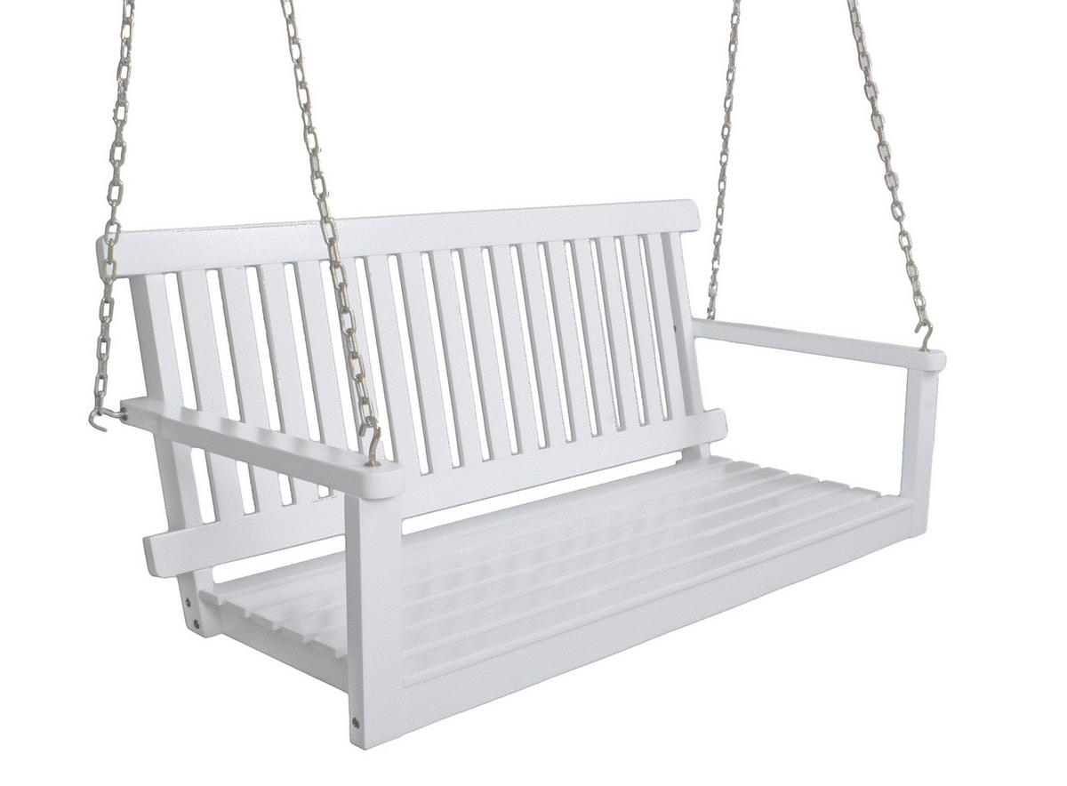 GARTEN-HÄNGEBANK Tartu Hängebank - Grau, Holz (130/57/63cm) - DELUKE