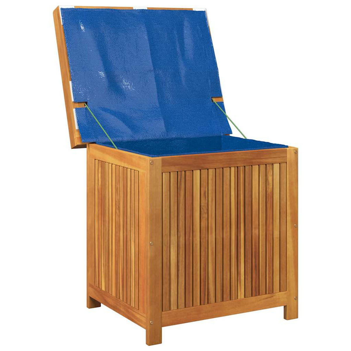 OUTDOOR-KISSENBOX 60/50/61 Cm Massivholz Akazie - Dunkelgrau, Holz (50/61/60cm) - vidaXL