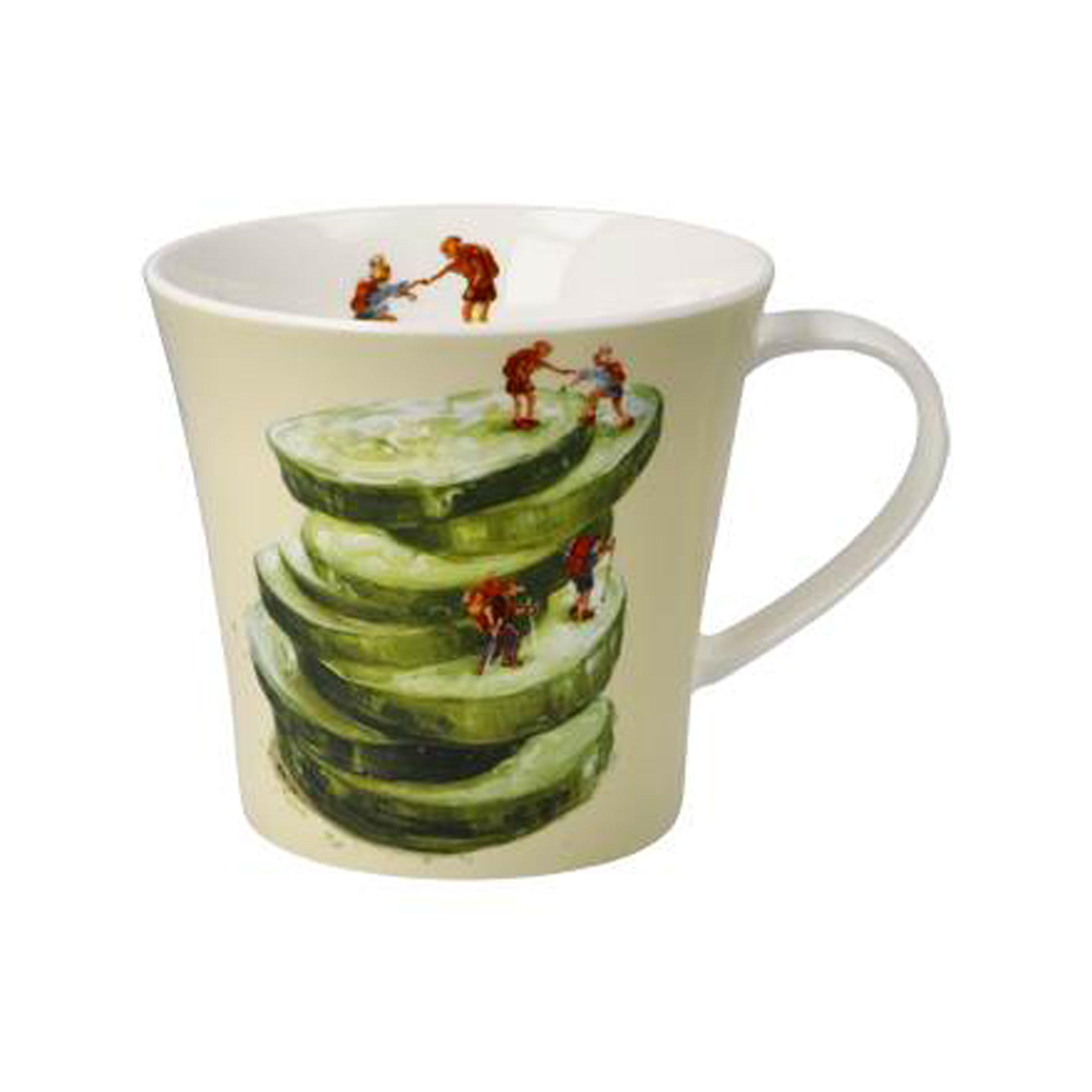TEETASSE Daria Rosso - Reaching Lighter Summits, Fine Bone China - Multicolor, Keramik (0.35L) - Goebel