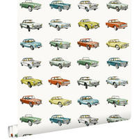 TAPETE Oldtimer 53 cm x 10.05 m - Orange, Papier (53/0.1cm) - ESTAhome