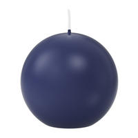 KUGELKERZEN Dunkelblau Ø 80 mm, 6 Stück - Dunkelblau, Paraffin (8/8/8cm) - Wiedemann Kerzen