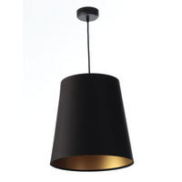 HÄNGELEUCHTE Gold 30/37 cm - Schwarz, Kunststoff (30/0.8/37cm) - ONZENO