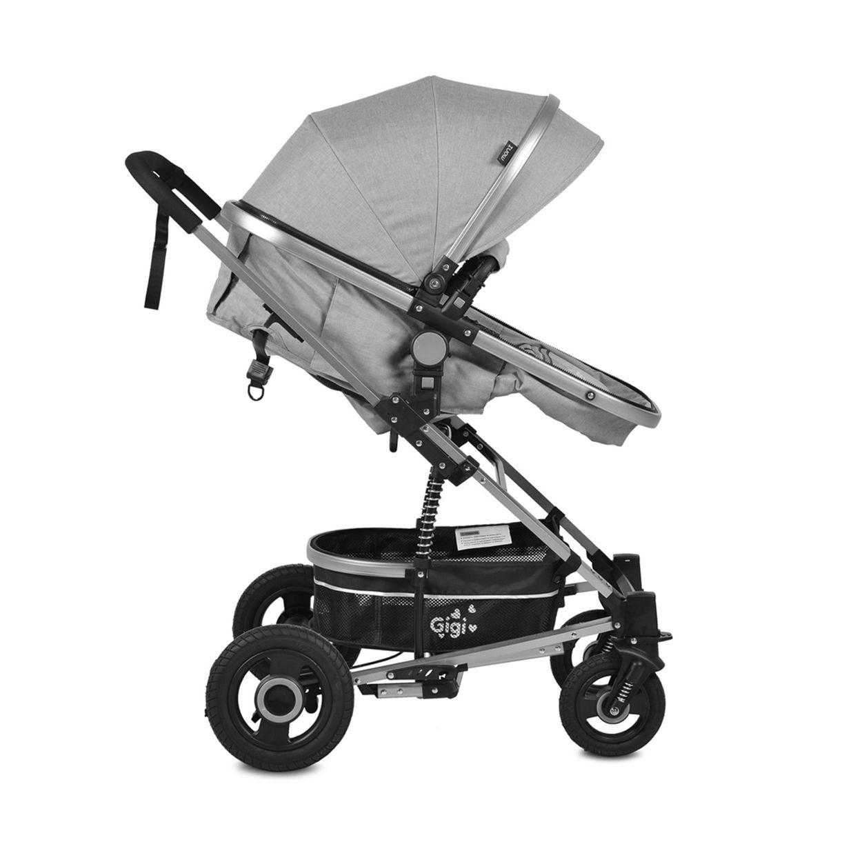 KINDERWAGEN Gigi rosa Sportsitz Wickeltasche Getränkehalter - Rosa, Metall (94/63/103cm) - Moni