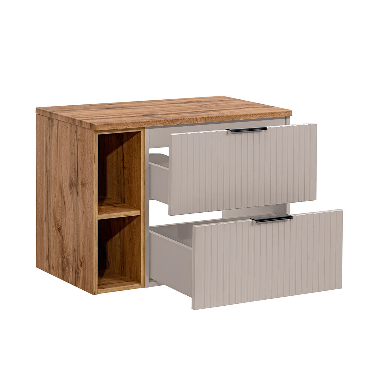 WASCHTISCHUNTERSCHRANK 80.6cm Adriel Beige - Beige, Holzwerkstoff (80.6/59/46cm) - Petits-meubles